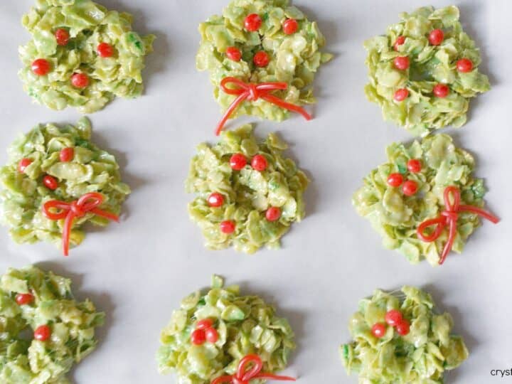 Image for No Bake Christmas Wreath Cookies