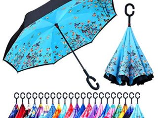 Image for Windproof Double Layer Folding Inverted Umbrella