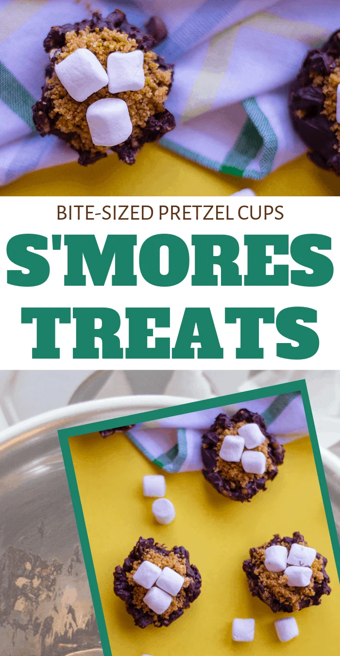 homemade smores pretzel cups for snack