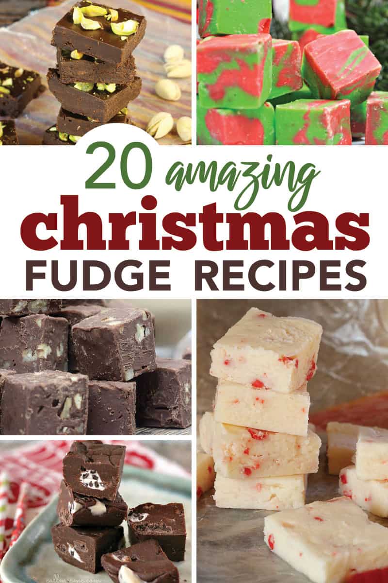 Over 20 delicious Christmas Fudge Candies