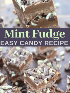 easy mint and chocolate fudge candy recipe