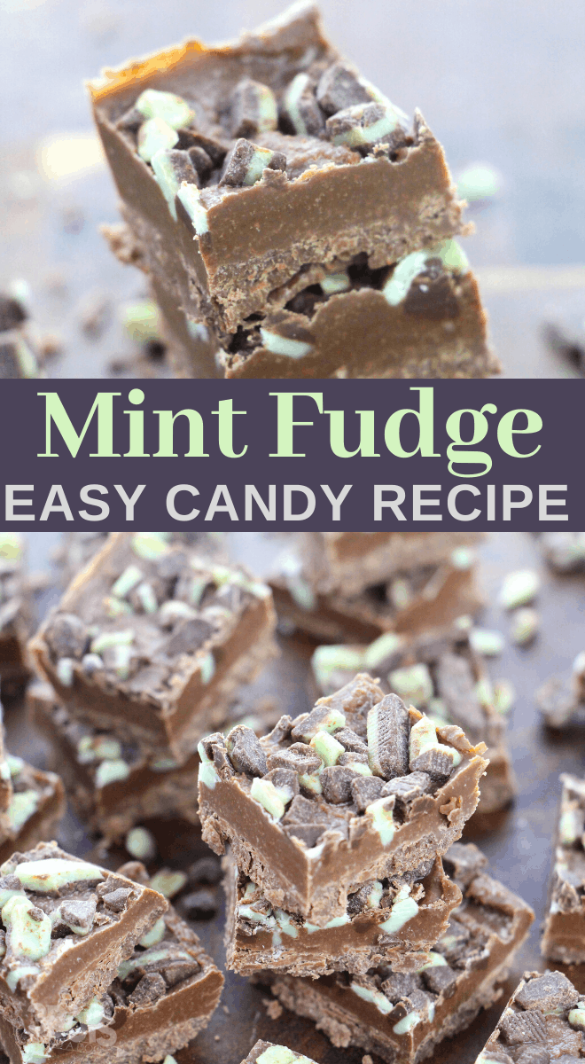easy mint and chocolate fudge candy recipe