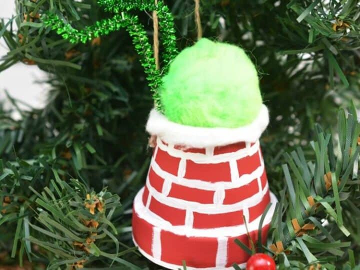 Image for DIY Grinch Ornament - The Grinch is Stuck in a Chimney!