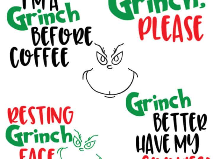 Image for Free Grinch SVGs - Resting Grinch Face and So Many More!