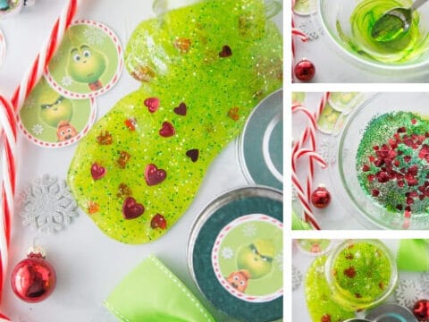 Image for Three Sizes Grinch Slime Recipe for Kids To Make This Christmas!