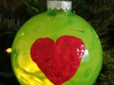 Image for Handmade Grinch Christmas Tree Ornaments