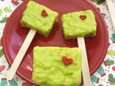 Image for Grinch Rice Krispie Treats Pops