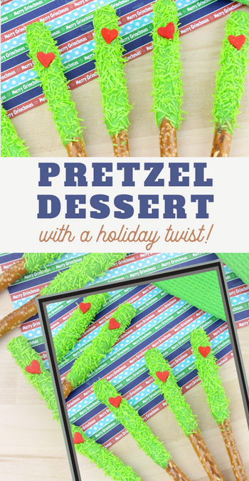 candy coated pretzel rods for christmas