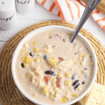 best ever Crockpot cheesy chicken chili