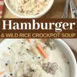 how to make hamburger soup with wild rice in a slow cooker