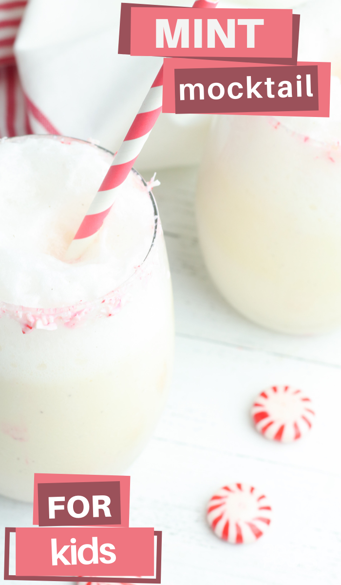 this peppermint mocktail is perfect for christmas