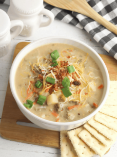 ground beef and onion soup mix make a comforting dinner