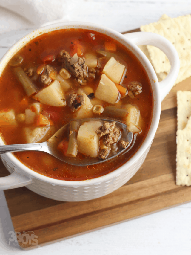 Instant Pot Hamburger Soup Recipe