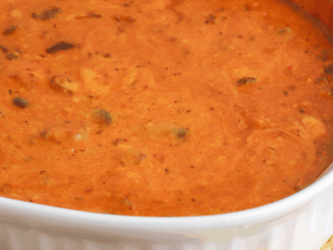 cheesy chili makes a great dip appetizer