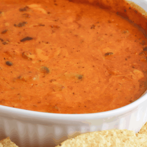 cheesy chili makes a great dip appetizer