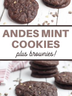chocolate and mint cookies