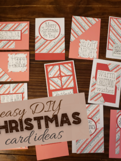 feature image that reads easy DIY Christmas card ideas