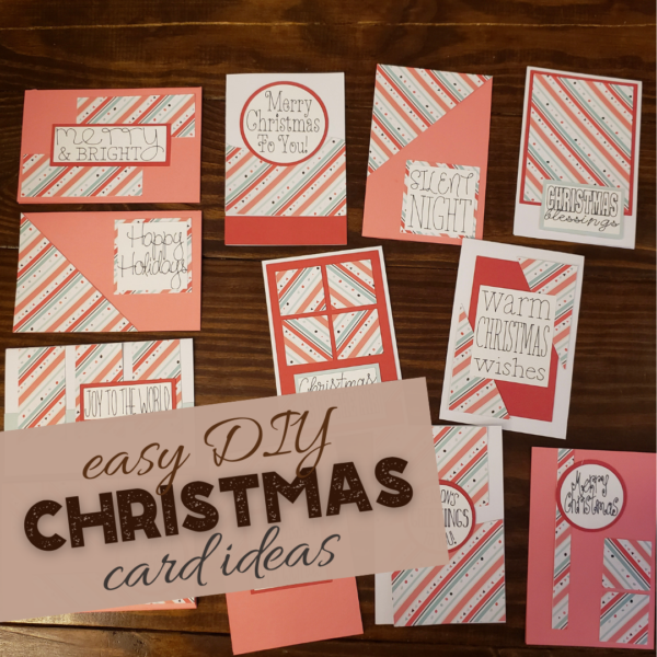 feature image that reads easy DIY Christmas card ideas