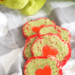 easy Grinch heart slice and bake cookies recipe