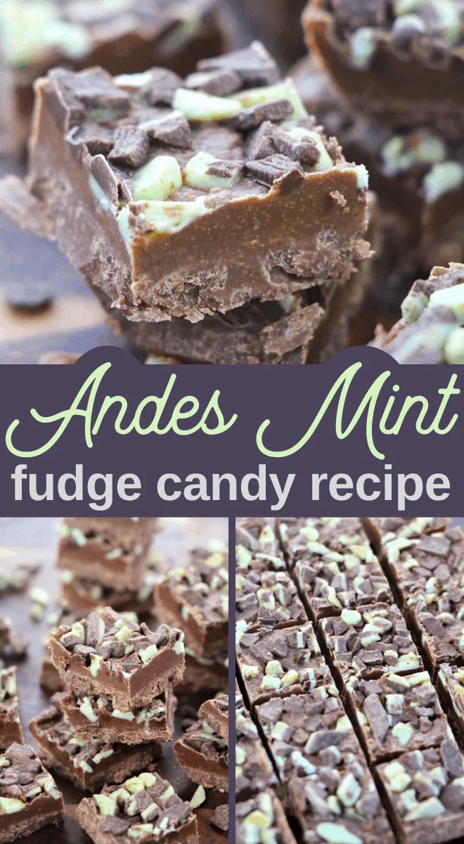 Andes mint baking pieces makes a delicious mint fudge recipe