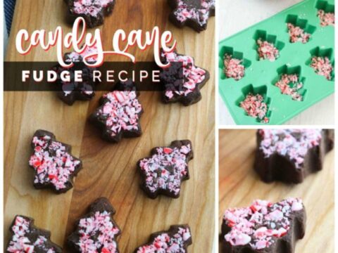 Image for Easy Candy Cane Fudge Recipe