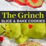 how to make easy grinch slice and bake heart cookies