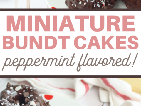 chocolate peppermint mini bundt cake