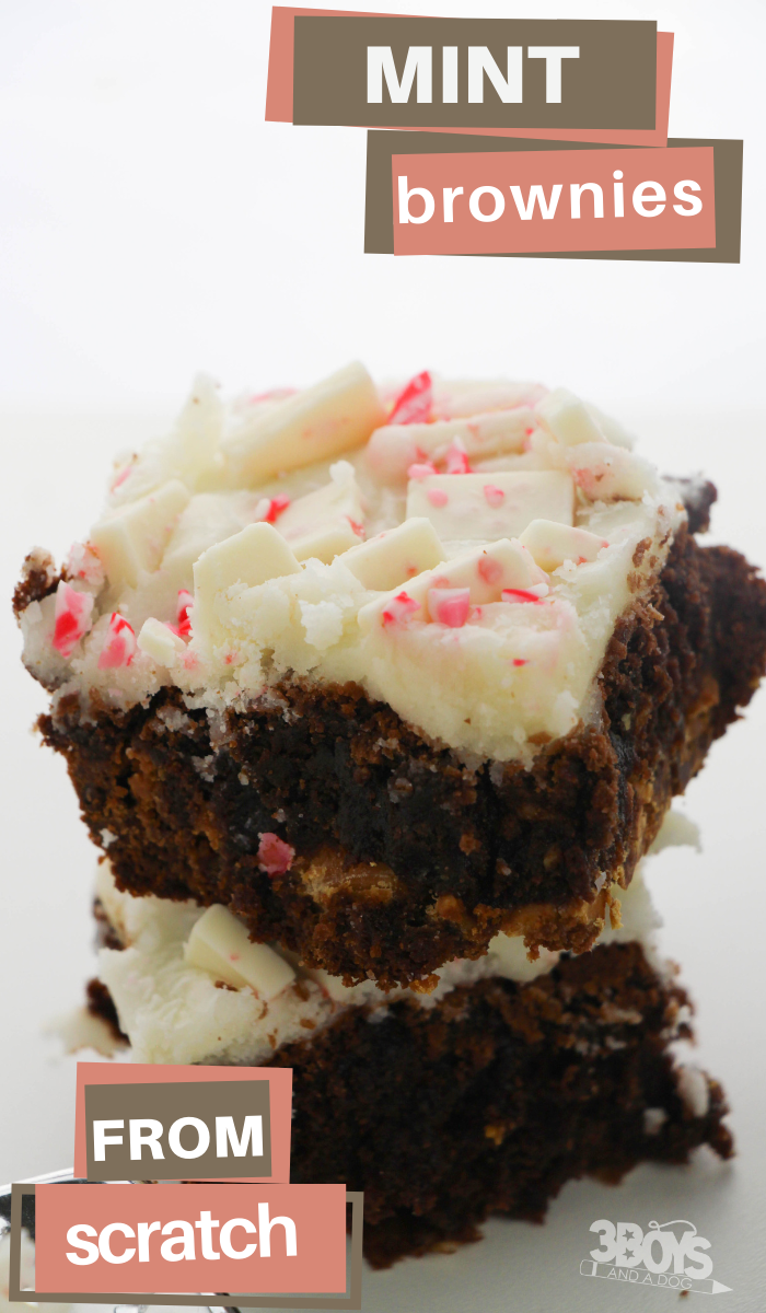 how to make peppermint bark brownies