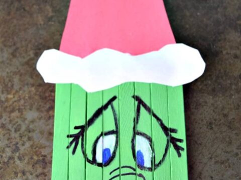 Image for Popsicle Stick Grinch Craft