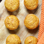 delicious breakfast of pumpkin in a bite sized mini muffin