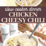 cheesy chicken chili crockpot recipe