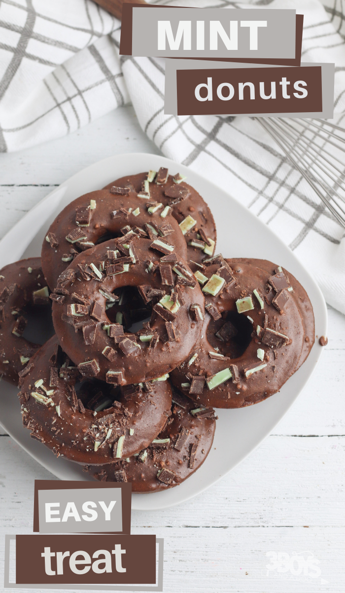 donuts with andes mint topping