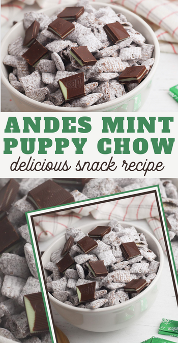 Andes Mint muddy buddies recipe