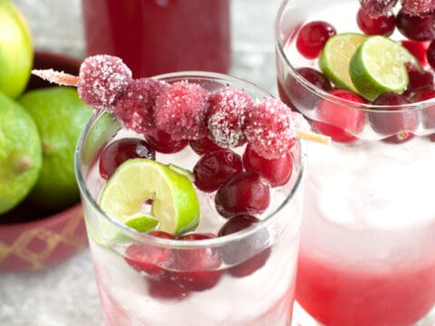 Image for Sparkling Cranberry Lime Mocktail