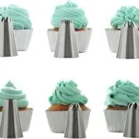 Stainless Steel Extra-Large Cup Cake Piping Icing Decoration Tips Set