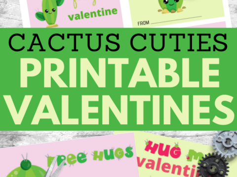 six different adorable cactus cuties printable valentines