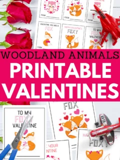 adorable woodland creatures printable valentines