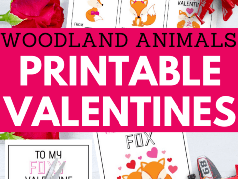 adorable woodland creatures printable valentines
