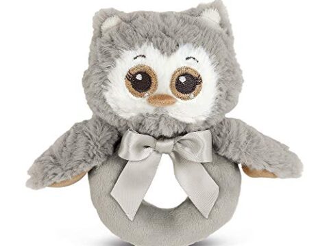 Image for Gray Owl Soft Ring Rattle