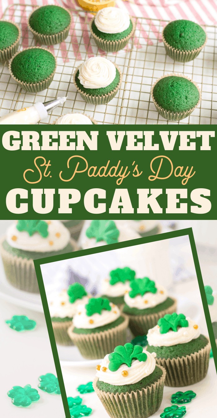 easy green velvet cupcakes