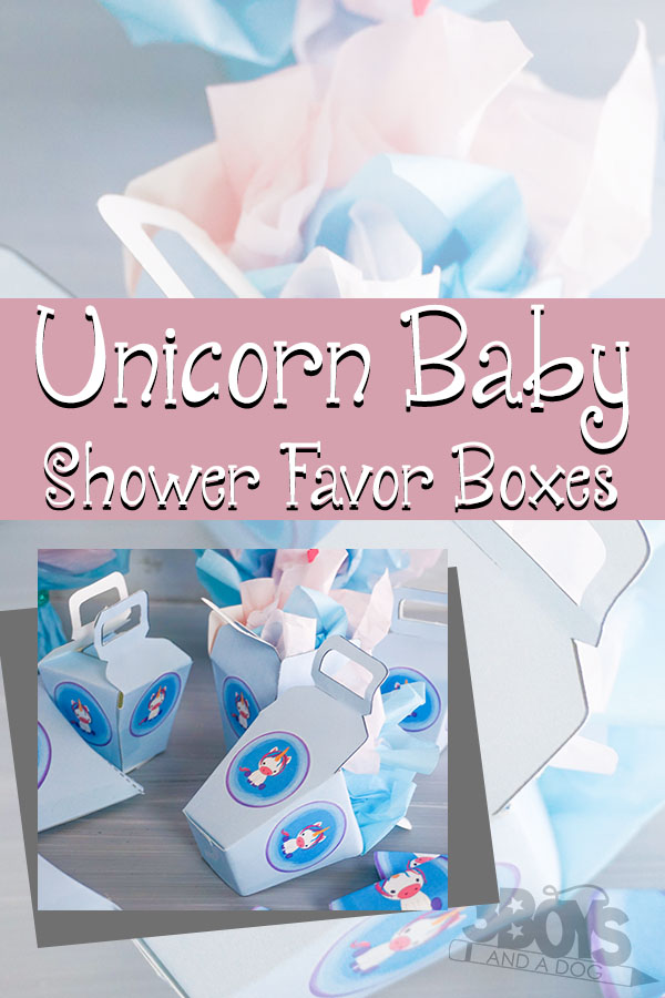 unicorn favor boxes