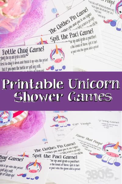 Fun Unicorn Baby Shower Games