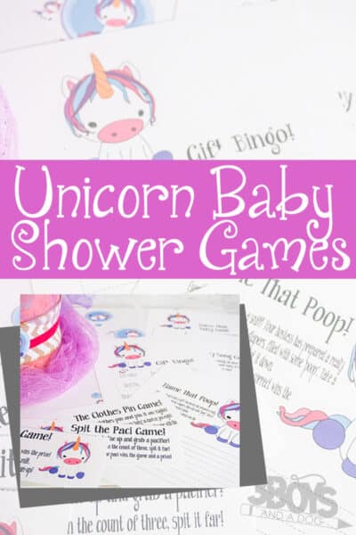 Fun Unicorn Baby Shower Games