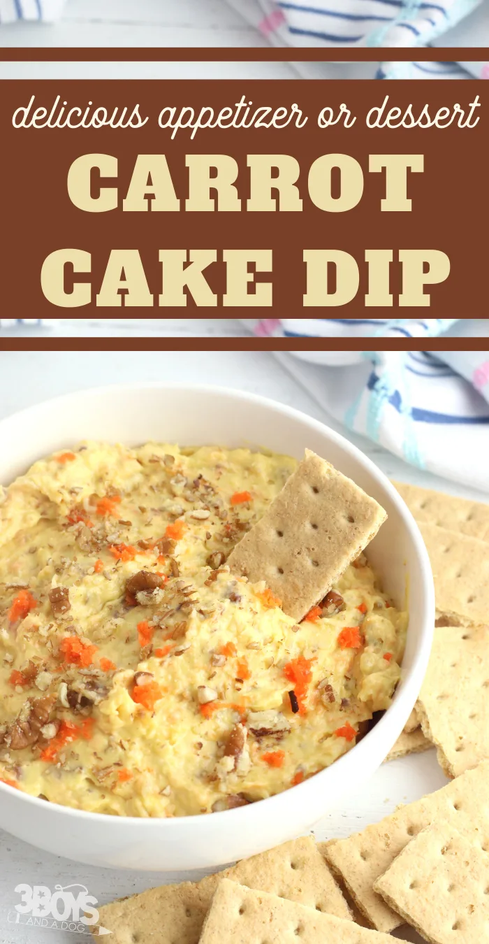 make this carrot cake dessert dip recipe for your next brunch