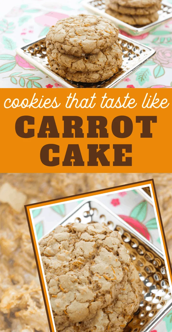 enjoy these carrot cake inspired cookies this Easter