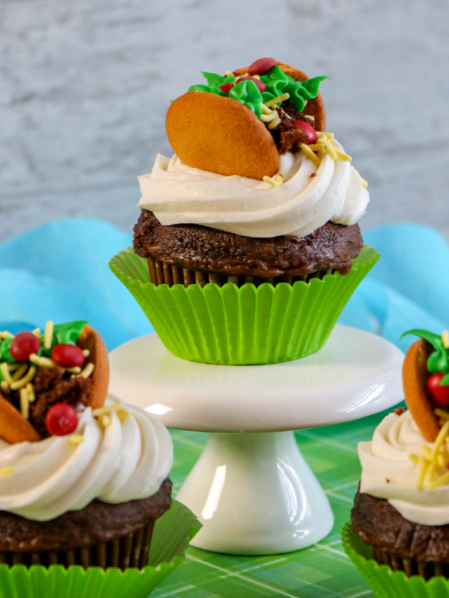 Taco Cupcakes for Cinco de Mayo