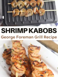 shrimp kabobs on a george foreman grill