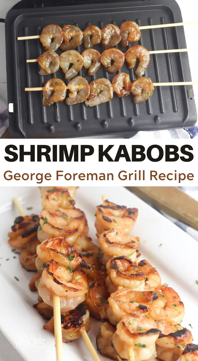 shrimp kabobs on a george foreman grill
