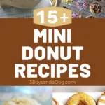 over 15 delicious mini donut recipes