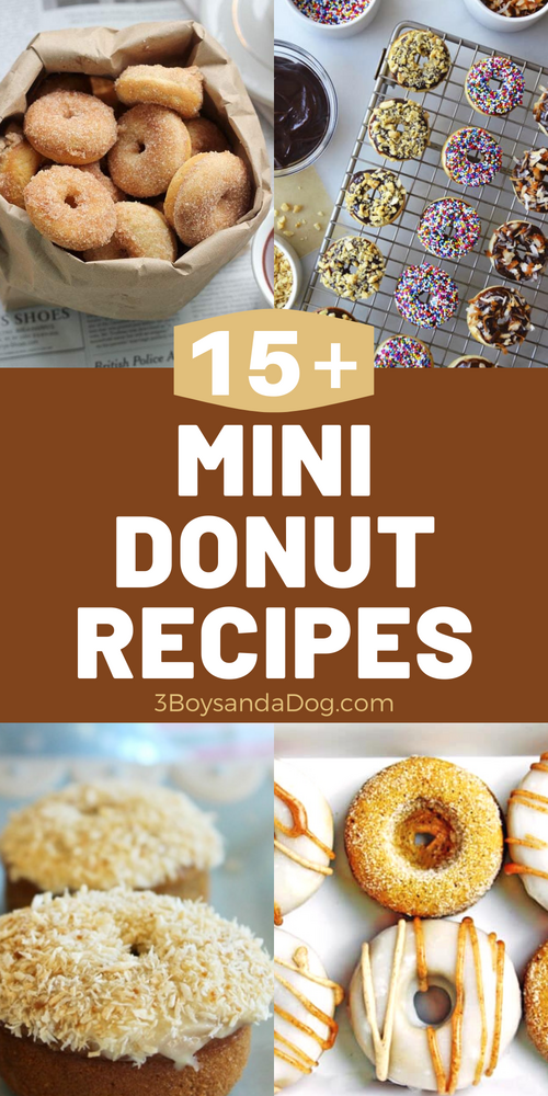 over 15 delicious mini donut recipes